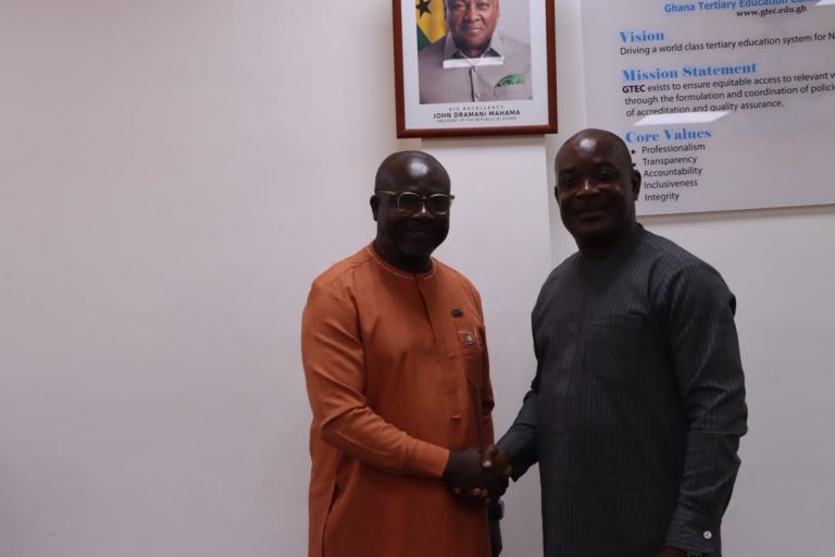 UMAT Vice-Chancellor and management Pay Courtesy Call on GTEC Director-General